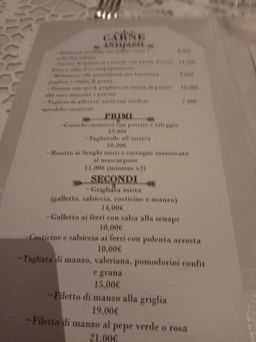 Menu - Pepe Rosa | Osteria Con Cucina - Pizzeria photo 2
